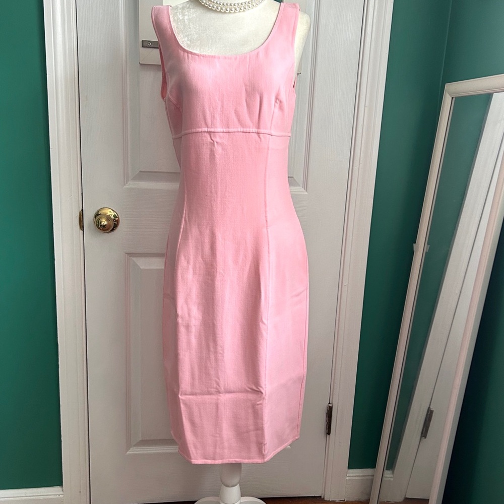 Michael Kors Collection Classic Pink Sleeveless Sheath Dress 8